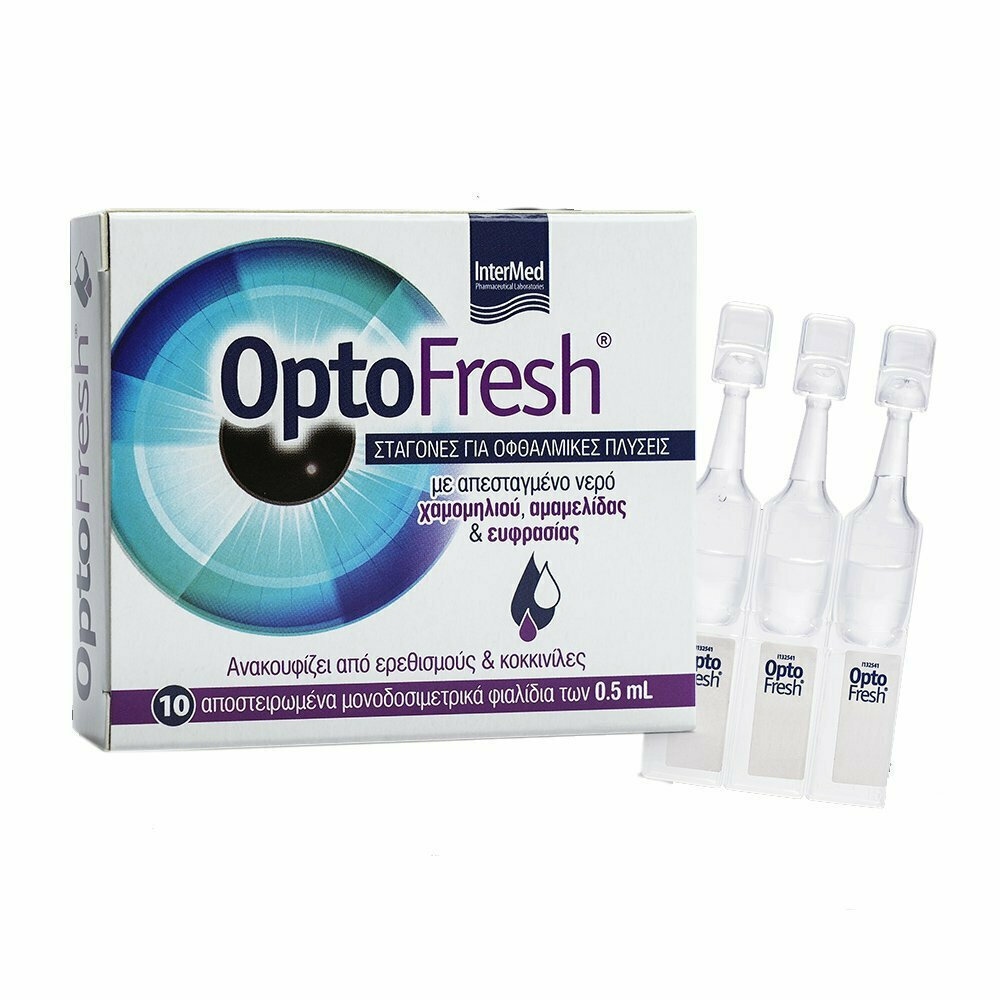 Intermed Optofresh Eye Wash Drops 10 Amp X 0.5 Ml