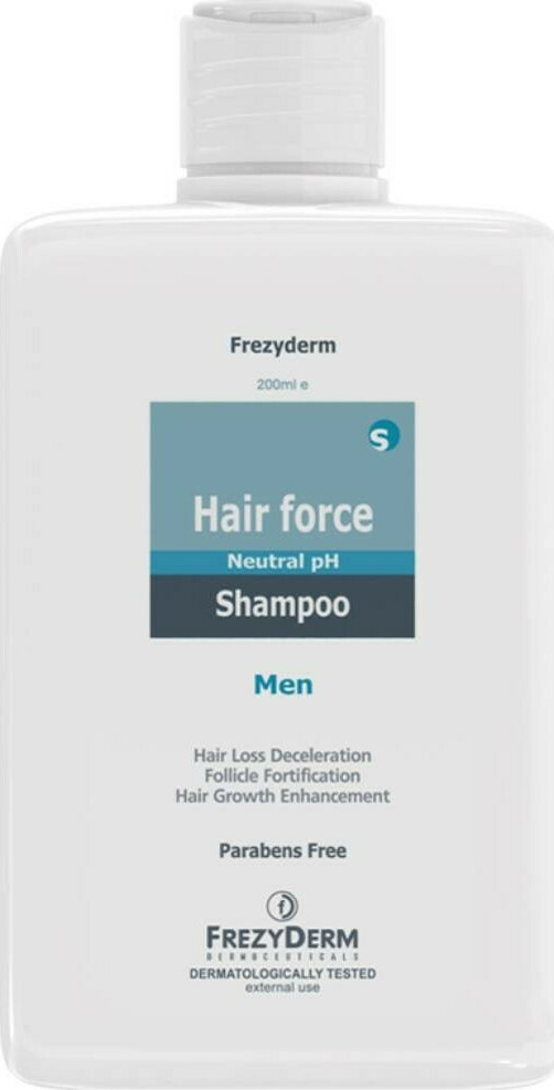 Frezyderm Hair Force Shampoo Men Σαμπουάν Για Ανδρική Τριχόπτωση 200 Ml