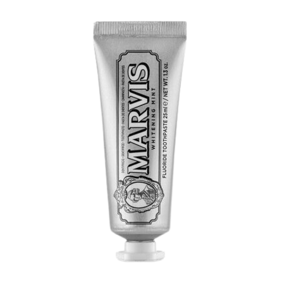 Marvis Whitening Mint Οδοντόκρεμα 25ml | Λεύκανση & Δροσερή Αναπνοή – Travel Size