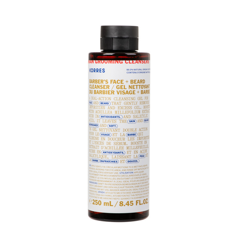 Korres Athenian Grooming Δροσιστικό Gel Καθαρισμού Για Πρόσωπο & Γένια 250ml