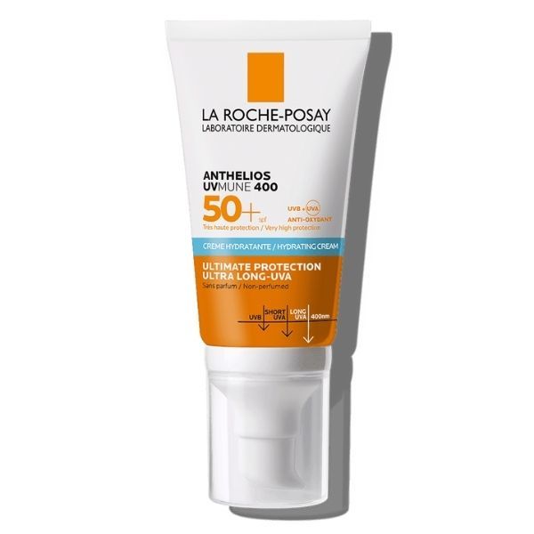 La Roche Posay Anthelios Uvmune 400 Hydrating Cream Spf50+ Αντηλιακή Κρέμα Χωρίς Άρωμα 50 Ml