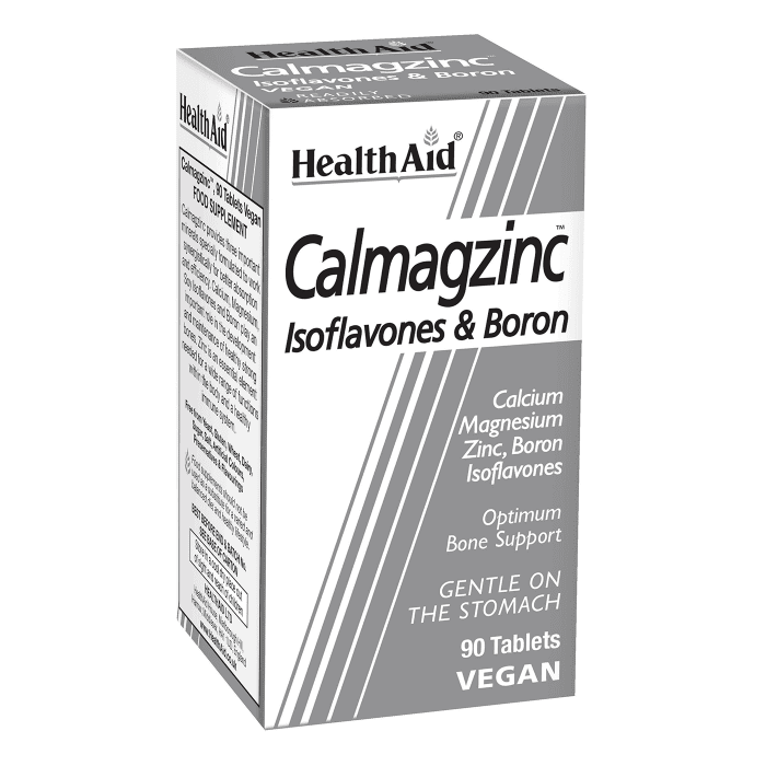 Health Aid Calmagzinc Isoflavones & Boron 90 Tabs
