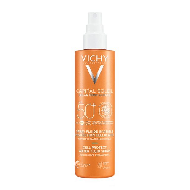 Vichy Capital Soleil Cell Protect Αντηλιακό Spray Πολλαπλών Χρήσεων Spf50+ 200 Ml