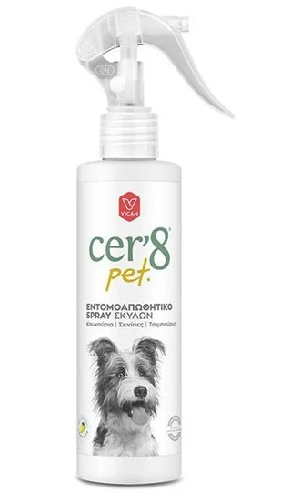 Vican Cer'8 Pet Εντομοαπωθητικό Spray Σκύλων 200ml.