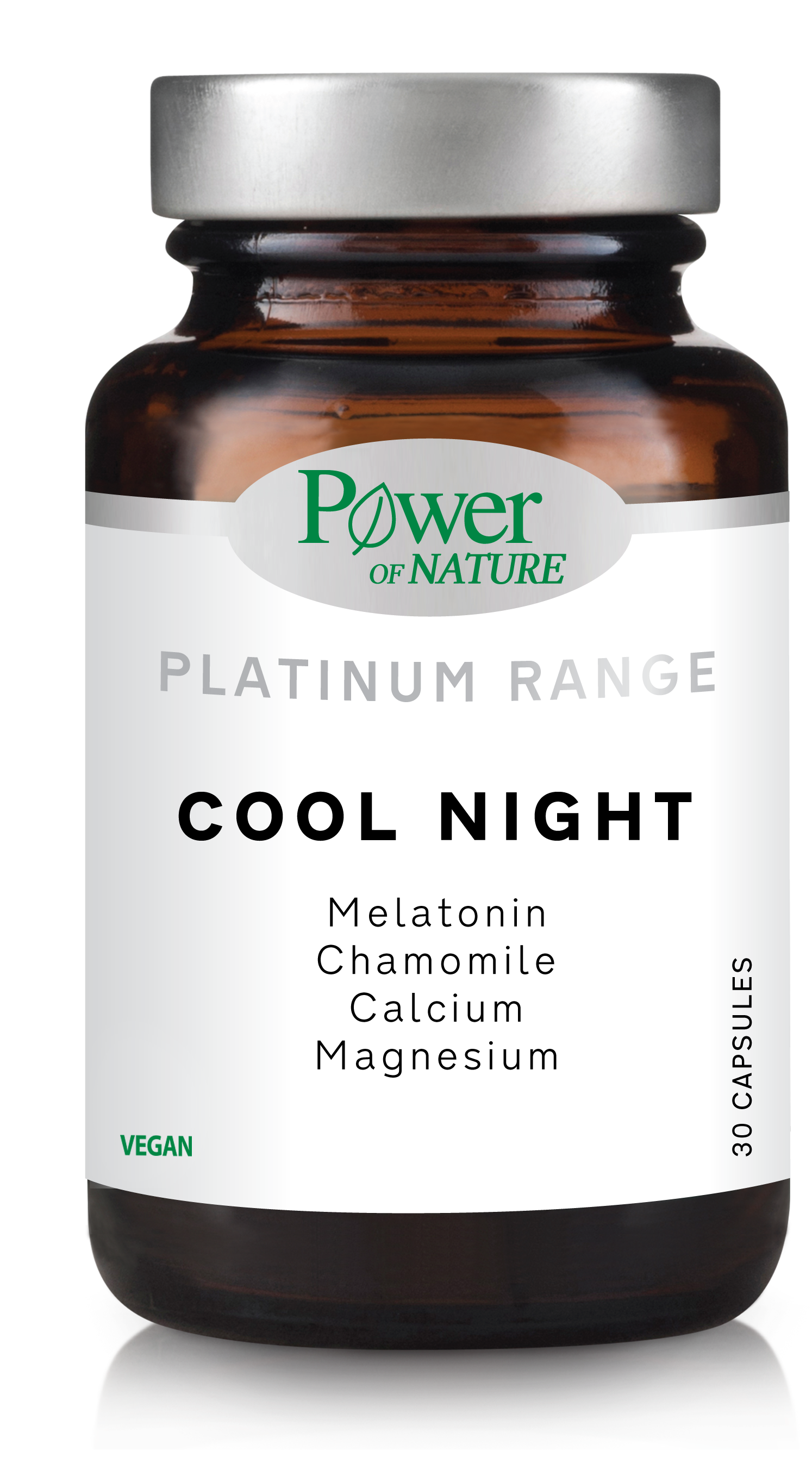 Power Of Nature Platinum Range Cool Night Melatonin 30 Caps