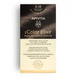 Apivita My Color Elixir Βαφή Μαλλιών 6.18 Ξανθό Σκούρο Σαντρέ Περλέ