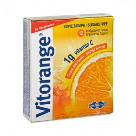 Unipharma Vitorange Vitamin C 1g 12 eff tabs