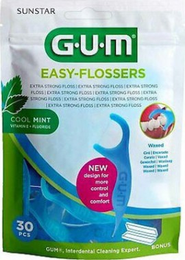 GUM Easy Flossers Fresh Mint 30 flossers
