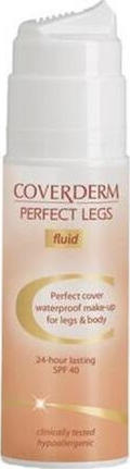 Coverderm Perfect Legs Waterproof Make Up Fluid SPF40 56 75ml