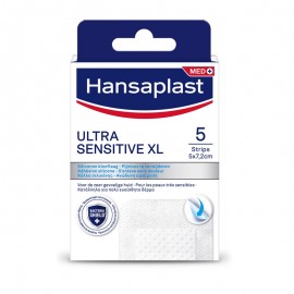 Hansaplast Αποστειρωμένα Αυτοκόλλητα Επιθέματα Ultra Sensitive XL 5x7.2cm 5τμχ