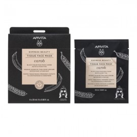 Apivita Express Beauty Tissue Black Face mask Carob Detox & Purifying 20 ml