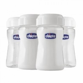 Chicco Μπουκάλια Διάτρησης Μητρικού Γάλακτος 4 τεμάχια 0% BPA