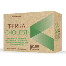 Genecom Terra Cholest Συμπλήρωμα Διατροφής για Υγιή Επίπεδα Χοληστερόλης 30 ταμπλέτες