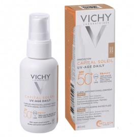 Vichy Capital Soleil Uv-Age Daily Αντηλιακή Κρέμα Προσώπου Με Χρώμα SPF50+ 40ml