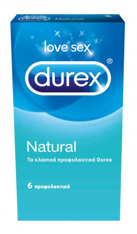 Durex Προφυλακτικά Natural 6τμχ