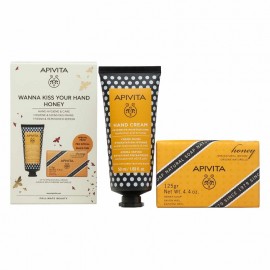 Apivita Wanna Kiss Your Hand Honey Hand Cream Ενυδατική Κρέμα Χεριών 50 ml + Natural Soap Honey Σαπούνι με Μέλι 125 g