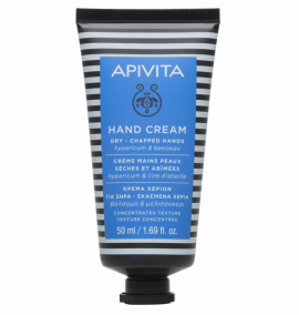 Apivita Hand Cream Dry-Chapped Hands Hypericum & Beeswax concentrated texture 50 ml