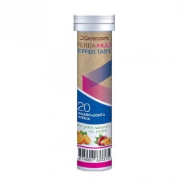 Genecom Terra Vitamin C 1000 mg + Vitamin D3 1000 IU Orange Flavour 20 eff tabs