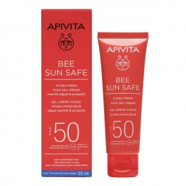 Apivita Bee Sun Safe Hydra Fresh Face Gel-Cream Marine Algae & Propolis SPF50 50ml