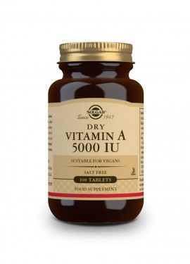 Solgar Dry Vitamin A 5000 IU 100 tabs