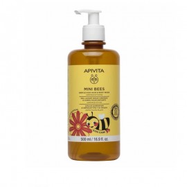 Apivita Mini Bees Gentle Kids Hair & Body Wash Απαλό Σαμπουάν-Αφρόλουτρο για Παιδιά 500 ml