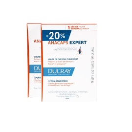 Ducray Anacaps Expert Συμπλήρωμα Διατροφής για τη Χρόνια Τριχόπτωση 2 x 30 κάψουλες