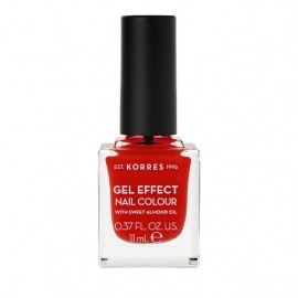 Korres Gel Effect Nail Colour With Sweet Almond Oil No.48 Coral Red 11ml