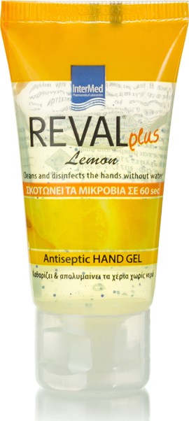 ntermed Reval Plus Hand Gel Lemon Αντισηπτικό Χεριών 30ml