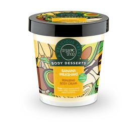 Natura Siberica-Organic Shop Body Desserts, Επανορθωτική Κρέμα Σώματος, Μπανάνα Milkshake, 450ml