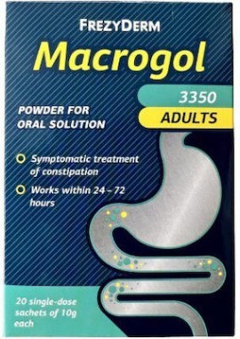 Frezyderm Macrogol Adults 3350 Σκόνη για Πόσιμο Διάλυμα 20 φακελίσκοι x 10 g
