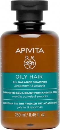 Apivita Hair Care Shampoo Oil Balance peppermint & propolis 250 ml