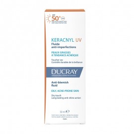 Ducray Keracnyl UV SPF50+ Λεπτόρρευστη Αντηλιακή Κρέμα για το Δέρμα με Τάση Ακμής 50 ml