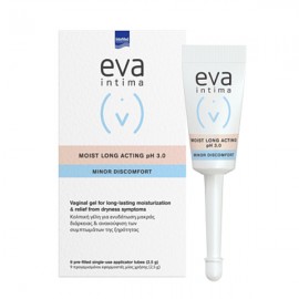 Intermed Eva Intima Moist Long Acting pH 3.0 Minor Discomfort Vaginal Gel 9 vag appl