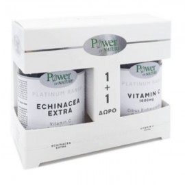 Power of Nature Platinum Range Echinacea Extra with Vitamin C & Zinc 30 veg.caps + Δώρο Vitamin C 1000 mg 20 tabs