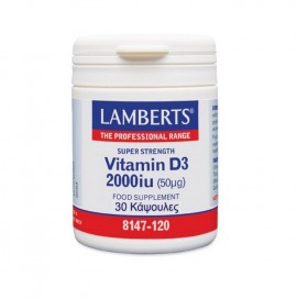 Lamberts Vitamin D3 2000 IU (50 mcg) 30 caps