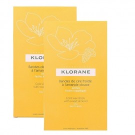 Klorane Cold Wax Strips With Sweet Almond 2x6τμχ