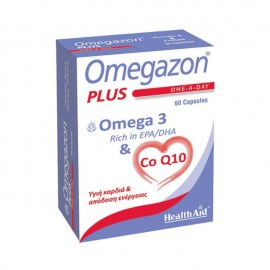 Health Aid Omegazon Plus Omega & CoQ10 60 caps