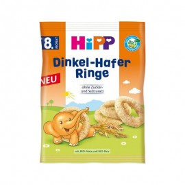 Hipp Dinkel - Hafer Ringe Δαχτυλίδια Όλυρα & Βρώμη 30 gr
