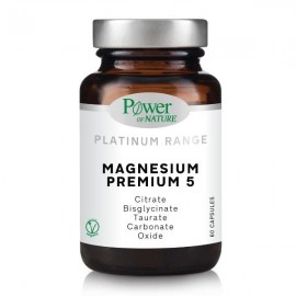 Power of Nature Platinum Range Magnesium Premium 5 60 veg.caps