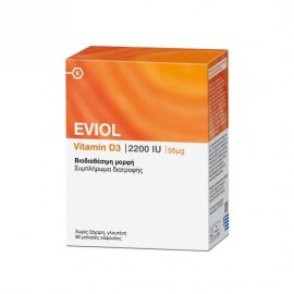 Eviol Vitamin D3 2200 IU 60 soft caps