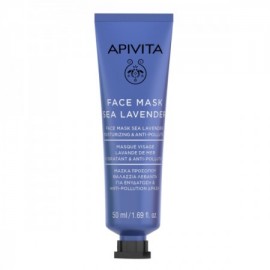 Apivita Face Mask Sea Lavender Μάσκα Προσώπου Με Θαλάσσια Λεβάντα Για Ενυδάτωση & Anti-pollution Δράση 50ml