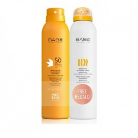 Babe Laboratorios Promo Transparent Suncreen Wetskin SPF50 200ml & Soothing Repairing Spray 200ml