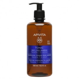 Apivita Hair Care Shampoo Mens Tonic Hippophae TC & rosemary Eco Pack 500 ml