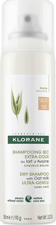 Klorane Oat Milk Dry Shampoo Dark Hair 150 ml