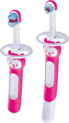 Mam Learn To Brush Set Εκπαιδευτική & Βρεφική Οδοντόβουρτσα Με Ασπίδα Προστασίας 5m+  2τμχ.