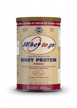 Solgar Whey To Go Protein chocolate powder 454 gr