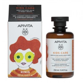 Apivita Kids Σαμπουάν-Αφρόλουτρο μανταρίνι & μέλι Rinis 250 ml