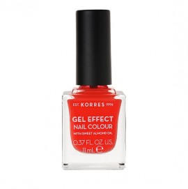 Korres Gel Effect Nail Colour With Sweet Almond Oil No.45 Coral 11ml