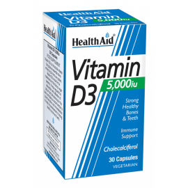 Health Aid Vitamin D3 5000 IU 30 caps