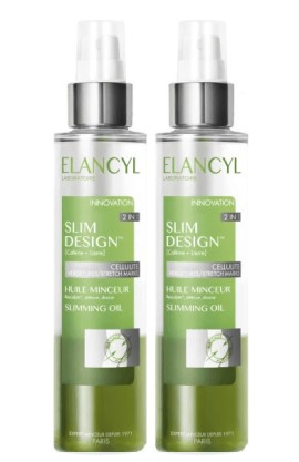 Elancyl Promo Pack Slim Design Διφασικό Έλαιο Αδυνατίσματος με Καφεΐνη 2x150ml